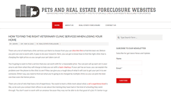Desktop Screenshot of foreclosurepets.org